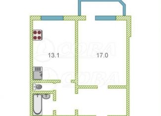 Продам 1-комнатную квартиру, 45 м2, Тюмень, улица Московский Тракт, 145к2