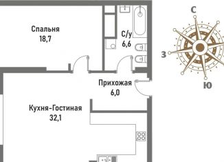 Продается 2-комнатная квартира, 63.4 м2, Москва, ВАО, улица Матросская Тишина, 12