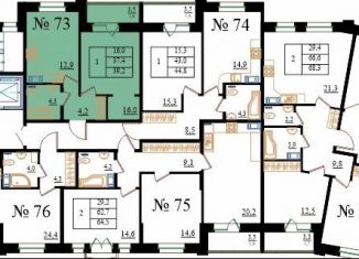 Продажа 1-ком. квартиры, 39.2 м2, Гатчина, Медицинский проезд