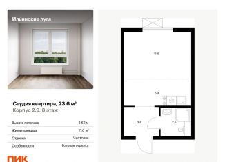 Продажа квартиры студии, 23.6 м2, посёлок Ильинское-Усово, жилой комплекс Ильинские Луга, к2.9