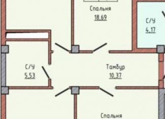 Продаю 3-комнатную квартиру, 89.4 м2, Нальчик, улица Ашурова, 1Б