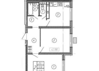 Продается 2-ком. квартира, 52.5 м2, Воронеж, улица Загоровского, 5/1