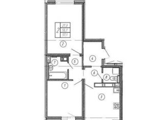 Продажа двухкомнатной квартиры, 57.8 м2, Воронеж, улица Шишкова, 140Б/24