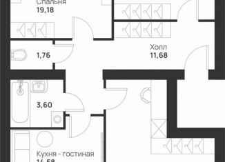 Продается 3-комнатная квартира, 92.9 м2, Тула, улица Героев России, 8