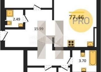 Продажа 2-комнатной квартиры, 65.5 м2, Калининград