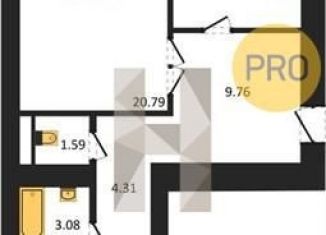 Продам 2-комнатную квартиру, 72.6 м2, Воронеж, переулок Здоровья, 90Г/1к1