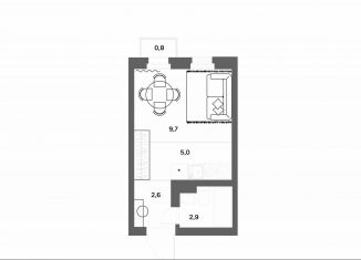 Продается квартира студия, 20.4 м2, деревня Новое Девяткино