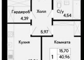 Продается однокомнатная квартира, 43 м2, Ростов-на-Дону, Бориславский переулок, 47