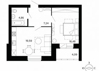 Продается двухкомнатная квартира, 52.5 м2, Берёзовский, улица Победы, 5, ЖК Уют-Сити