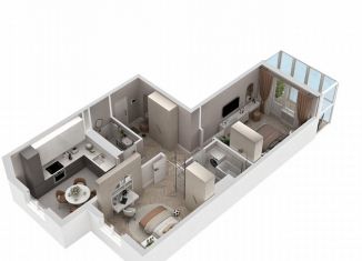 Продаю двухкомнатную квартиру, 60 м2, Симферополь