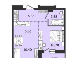 Продается 2-ком. квартира, 40.5 м2, Иркутск