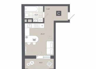 Продажа квартиры студии, 30.3 м2, Тобольск, переулок Радищева, 17