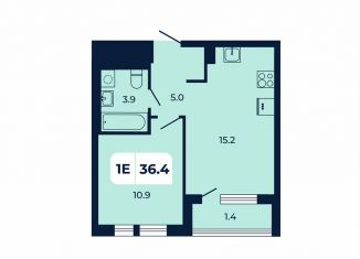 Продажа 1-ком. квартиры, 36.4 м2, поселок Верхнетемерницкий