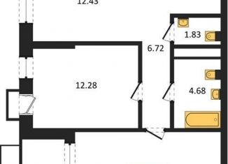 Продам двухкомнатную квартиру, 62.7 м2, Воронеж, набережная Чуева, 7