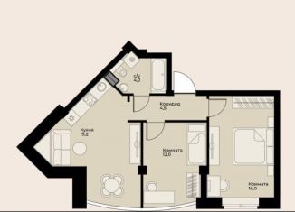 Двухкомнатная квартира на продажу, 56.4 м2, Сухой Лог, улица Белинского, 40