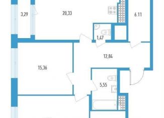 Продается 2-комнатная квартира, 88.6 м2, Санкт-Петербург, улица Типанова, 22, улица Типанова