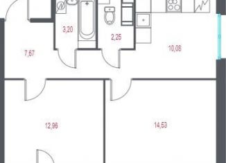 Продаю 2-комнатную квартиру, 51.9 м2, Пушкин