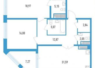 Продаю 2-комнатную квартиру, 101.8 м2, Санкт-Петербург, улица Типанова, 22, улица Типанова