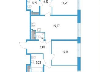 Продаю 3-ком. квартиру, 104.7 м2, Санкт-Петербург, улица Типанова, 22, улица Типанова
