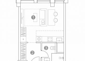 Продам квартиру студию, 28.2 м2, Москва, район Хорошёво-Мнёвники, 2-й Силикатный проезд, вл8
