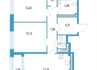 Продаю 2-ком. квартиру, 78 м2, Санкт-Петербург, улица Типанова, 22, улица Типанова