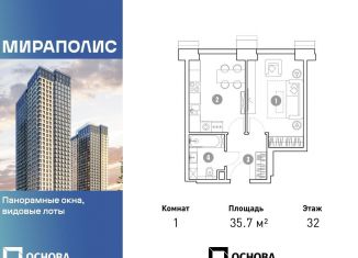 1-ком. квартира на продажу, 35.7 м2, Москва, станция Ростокино, проспект Мира, 222