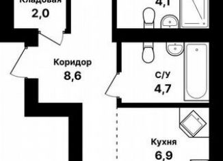Продается трехкомнатная квартира, 74.2 м2, Уфа, ЖК Цветы Башкирии