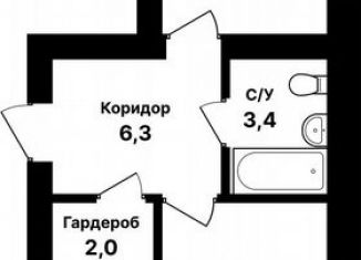 Продам квартиру студию, 55.7 м2, Уфа, ЖК Цветы Башкирии, улица Даяна Мурзина, 5/1
