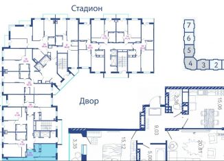 Продам 2-комнатную квартиру, 71.2 м2, Астрахань, Ленинский район, Аршанский переулок, 4