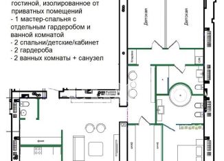 Четырехкомнатная квартира на продажу, 162 м2, Екатеринбург, улица Белинского, 86, ЖК Атриум