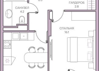 Продажа 1-комнатной квартиры, 48.5 м2, Пенза, Ленинский район