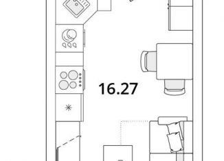 Продам квартиру студию, 24.9 м2, Санкт-Петербург, Калининский район