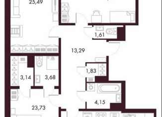 Продаю 3-ком. квартиру, 131.3 м2, Санкт-Петербург, метро Крестовский остров, Петровский проспект, 22к2