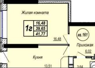 Продажа однокомнатной квартиры, 40 м2, Ижевск, улица Герцена, 8к1, ЖК Огни Ижевска