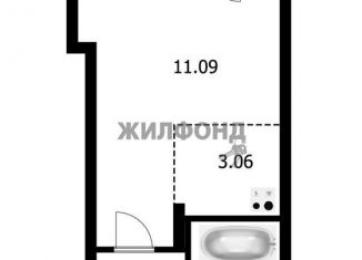 Продаю квартиру студию, 21.5 м2, Новосибирск, улица Ивана Севастьянова, 7, ЖК Лето