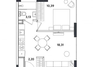 Продам 2-комнатную квартиру, 34 м2, Москва, Окружной проезд, 10Г, станция Измайлово
