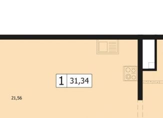 Продается 1-комнатная квартира, 30.7 м2, Краснодар, улица Автолюбителей, 1Длит4, ЖК Парусная Регата