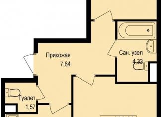 Продается 2-ком. квартира, 61.6 м2, деревня Борисовка, улица Рахманинова, 12