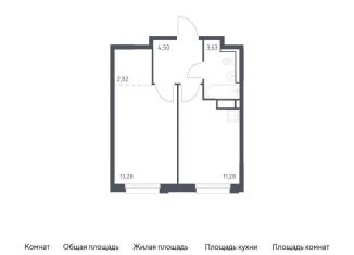 Продается 1-комнатная квартира, 35.5 м2, Мурино