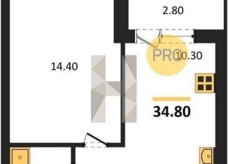 Продаю 1-комнатную квартиру, 34.8 м2, Воронежская область