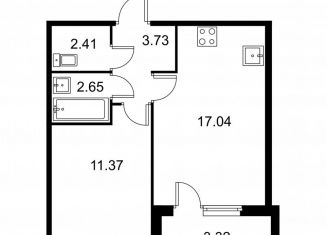 Продается 1-ком. квартира, 38.9 м2, Санкт-Петербург