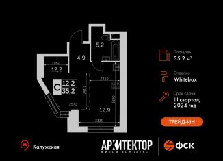 Продаю квартиру студию, 35.2 м2, Москва, улица Академика Волгина, 2с3, метро Калужская