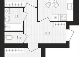 Продам 2-ком. квартиру, 60.6 м2, посёлок Мичуринский, Выставочная улица