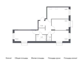 Продается 3-ком. квартира, 76.1 м2, Московская область, жилой комплекс Квартал Строгино, к2