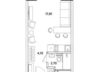 Продается однокомнатная квартира, 25.1 м2, Москва, Окружной проезд, 10Б, ВАО