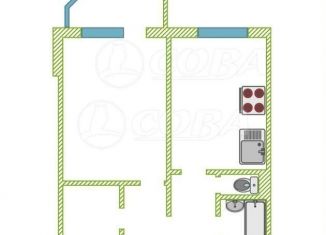 Продается однокомнатная квартира, 44.8 м2, Тюмень, Пролетарская улица, 102к2