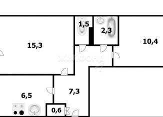 Продажа двухкомнатной квартиры, 42 м2, Новосибирск, улица Толбухина, 31