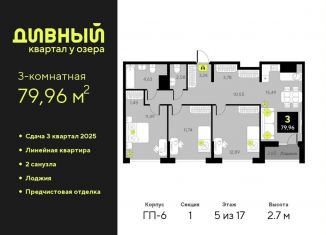 Продажа 3-комнатной квартиры, 80 м2, Тюмень