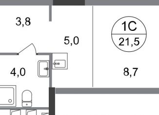 Продам квартиру студию, 21.5 м2, Московский, ЖК Первый Московский