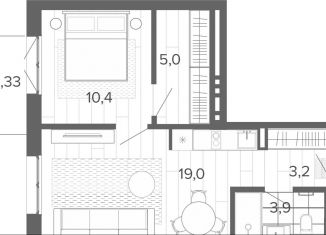 Продаю 2-ком. квартиру, 42.5 м2, Алтайский край, Змеиногорский тракт, 35Бк2